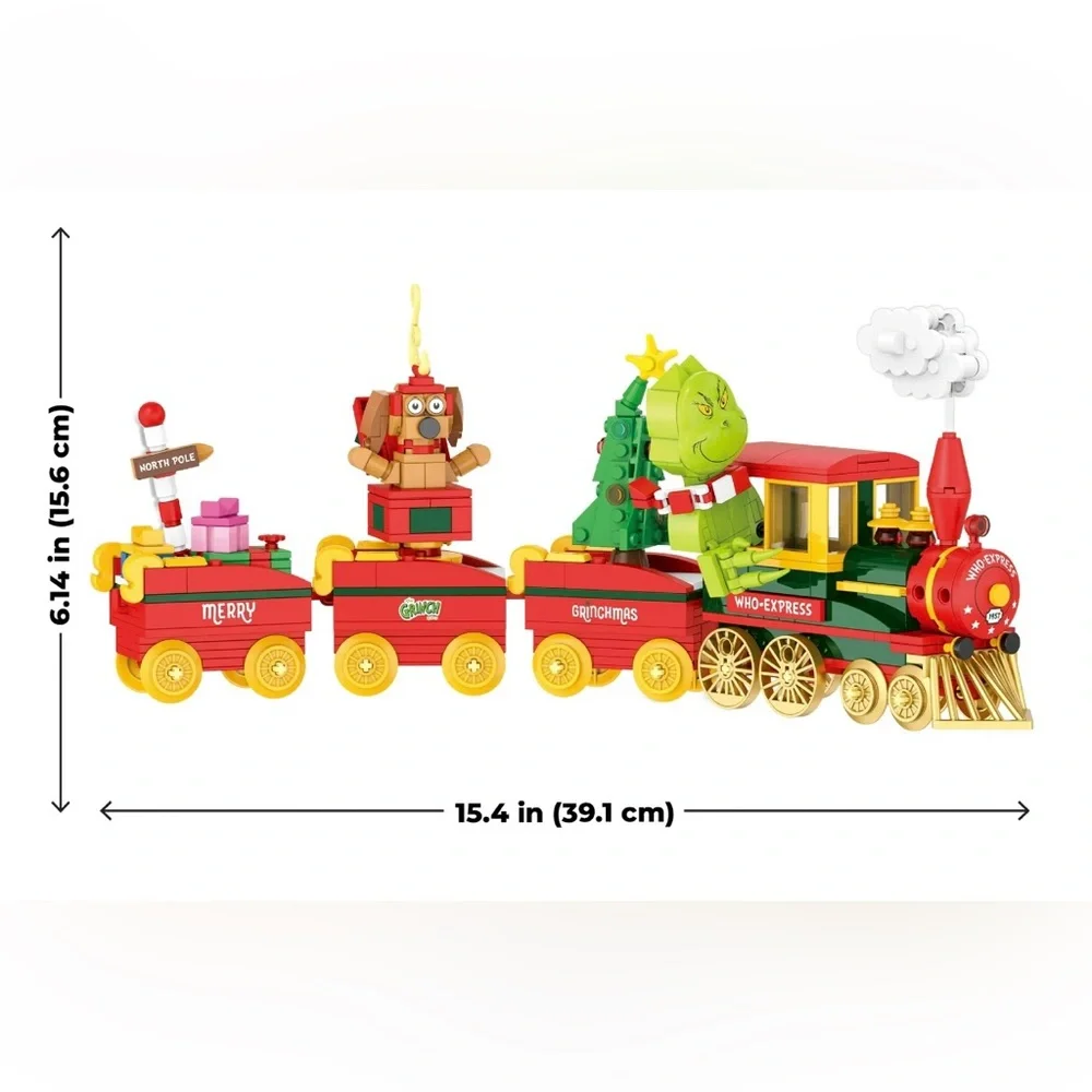 LEGO Grinch Express Train Set - Red, Green, Yellow